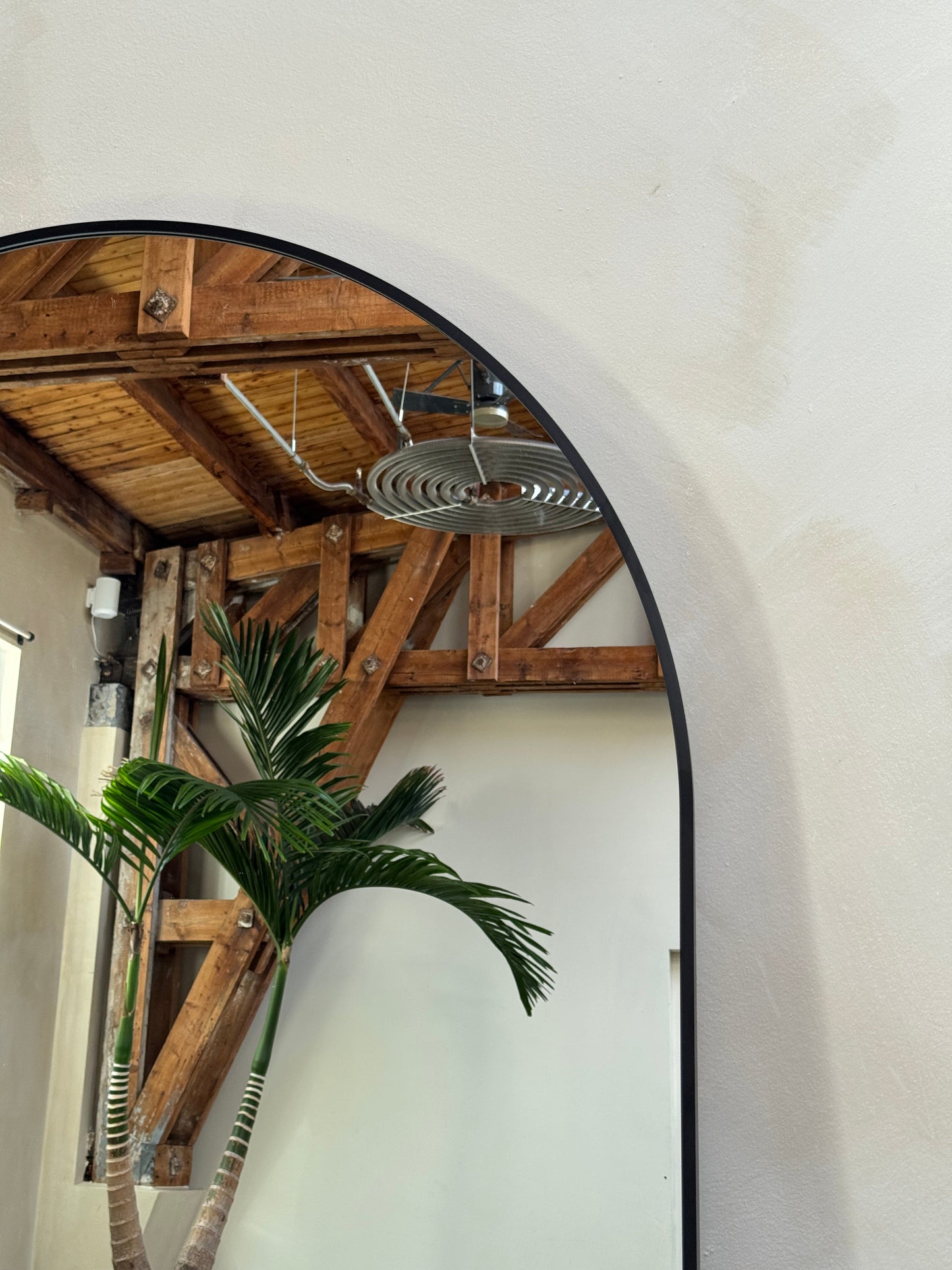 Moon Loft Wall Mirror - Minimalist Industrial Style - 200cm x 100cm Black Mirrorum