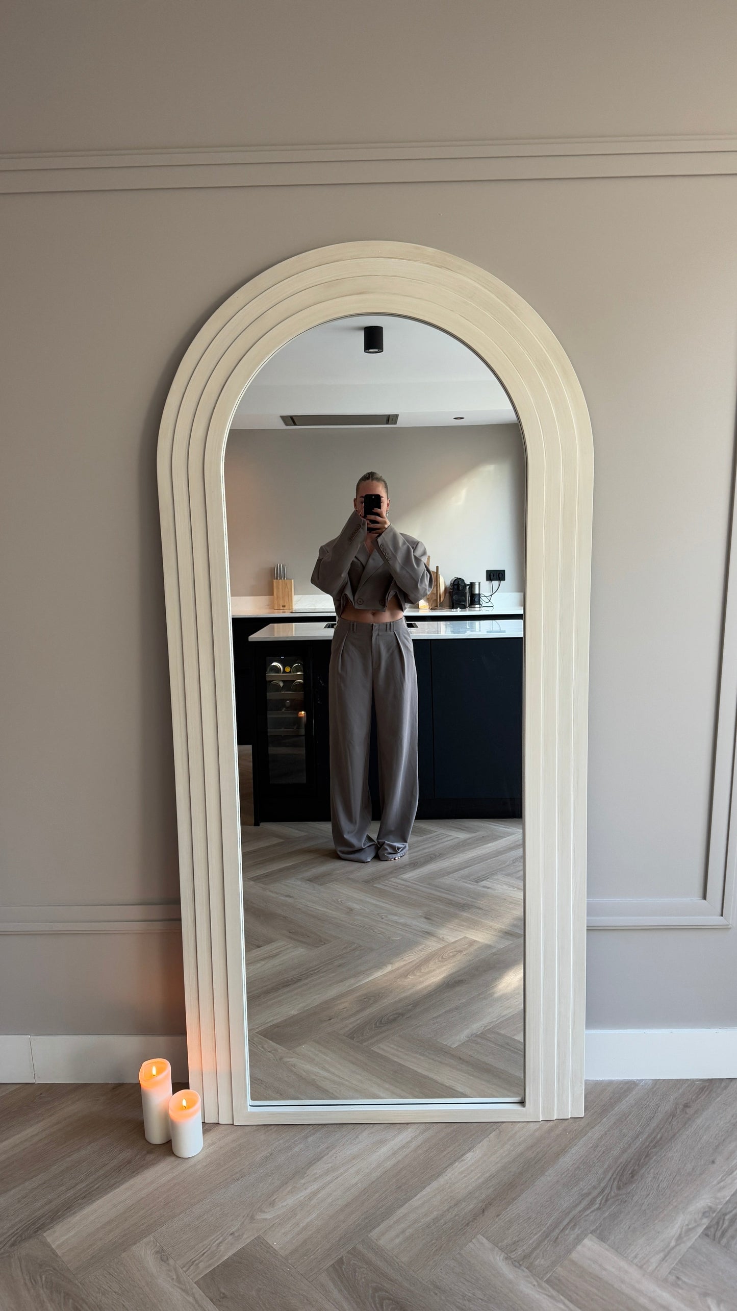 ARCH Loft Contemporary Arched Mirror | Large Format 190 x 90 cm Mirrorum