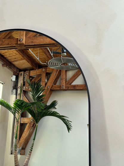 Moon Loft Wall Mirror - Minimalist Industrial Style - 200cm x 100cm Black Mirrorum