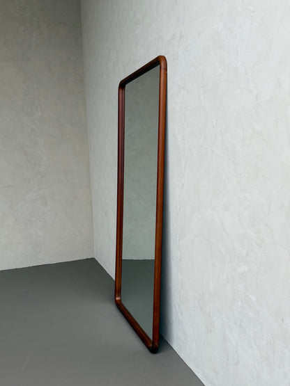 Elin Walnut – Rectangular Solid Wood Floor Mirror 200 x 100 cm Mirrorum