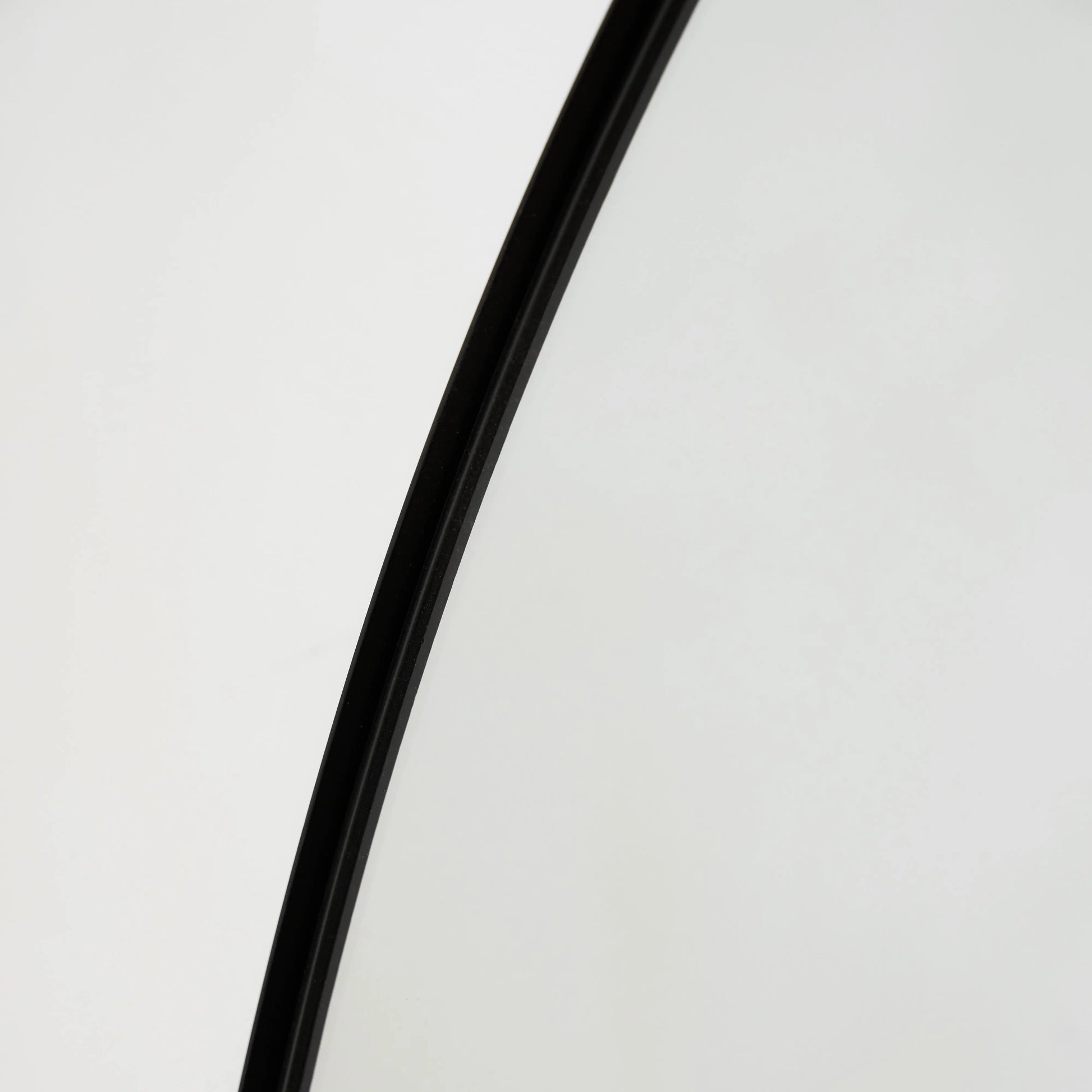 Theo Round Wall Mirror - 120cm Matte Black Metal Industrial Minimalist Design Spiegel Weltt