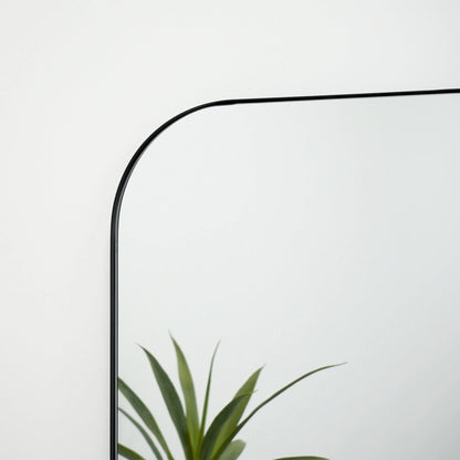Theo XXL Arched Floor Mirror - Matte Black Metal Frame - 200 x 120 cm Spiegel Weltt