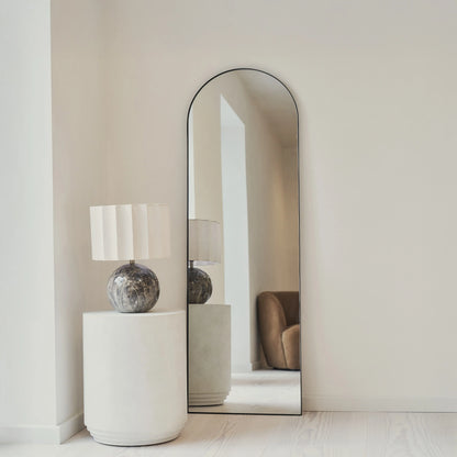 Theo Arched Full-Length Mirror with Premium Metal Frame - Industrial Design 160 x 50 cm Spiegel Weltt