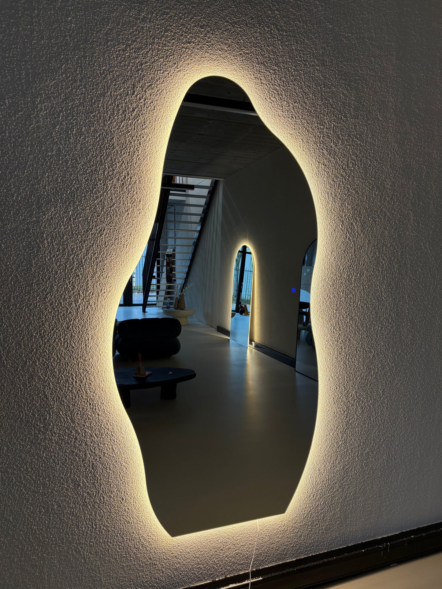 Yves Wall Mirror with Integrated LED Lighting - 200cm x 100cm Mirrorum