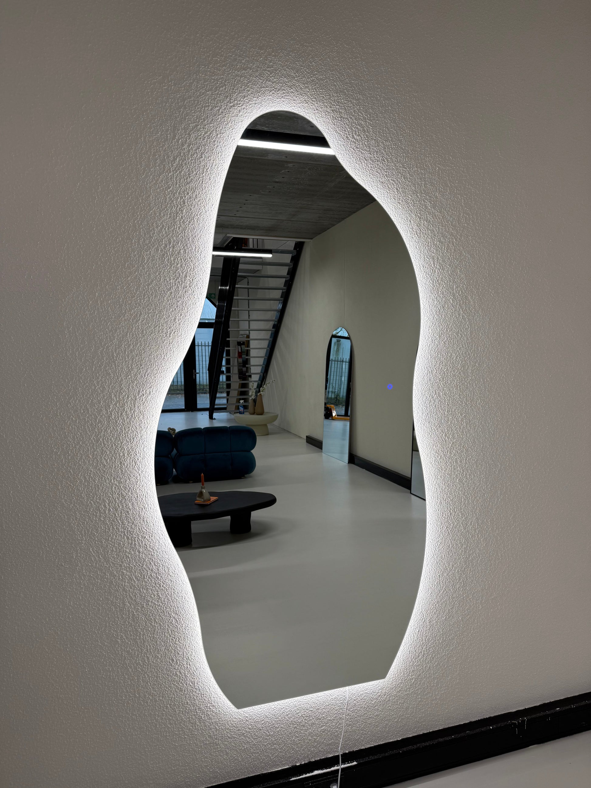 Yves Wall Mirror with Integrated LED Lighting - 200cm x 100cm Mirrorum