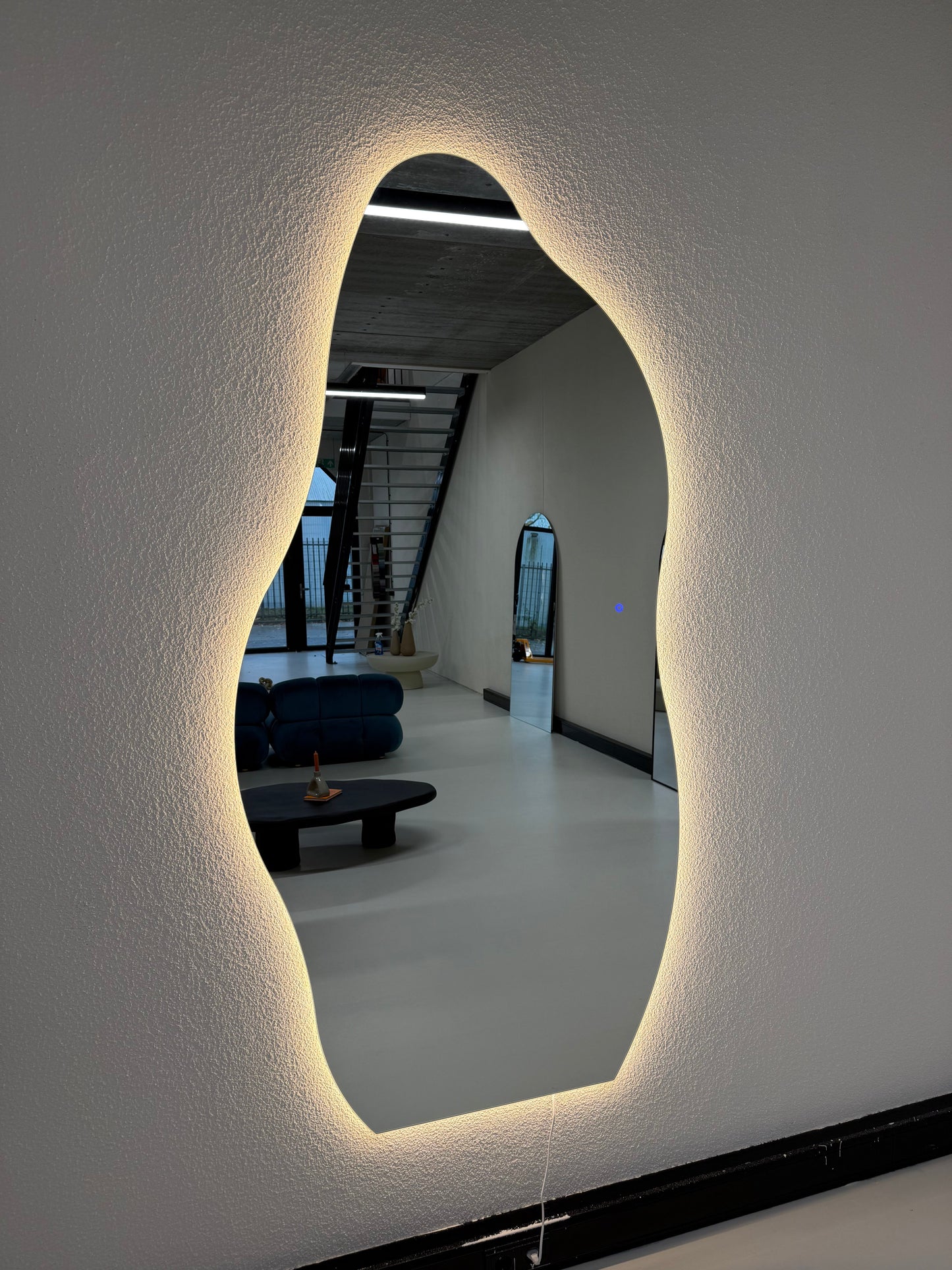 Yves Wall Mirror with Integrated LED Lighting - 200cm x 100cm Mirrorum
