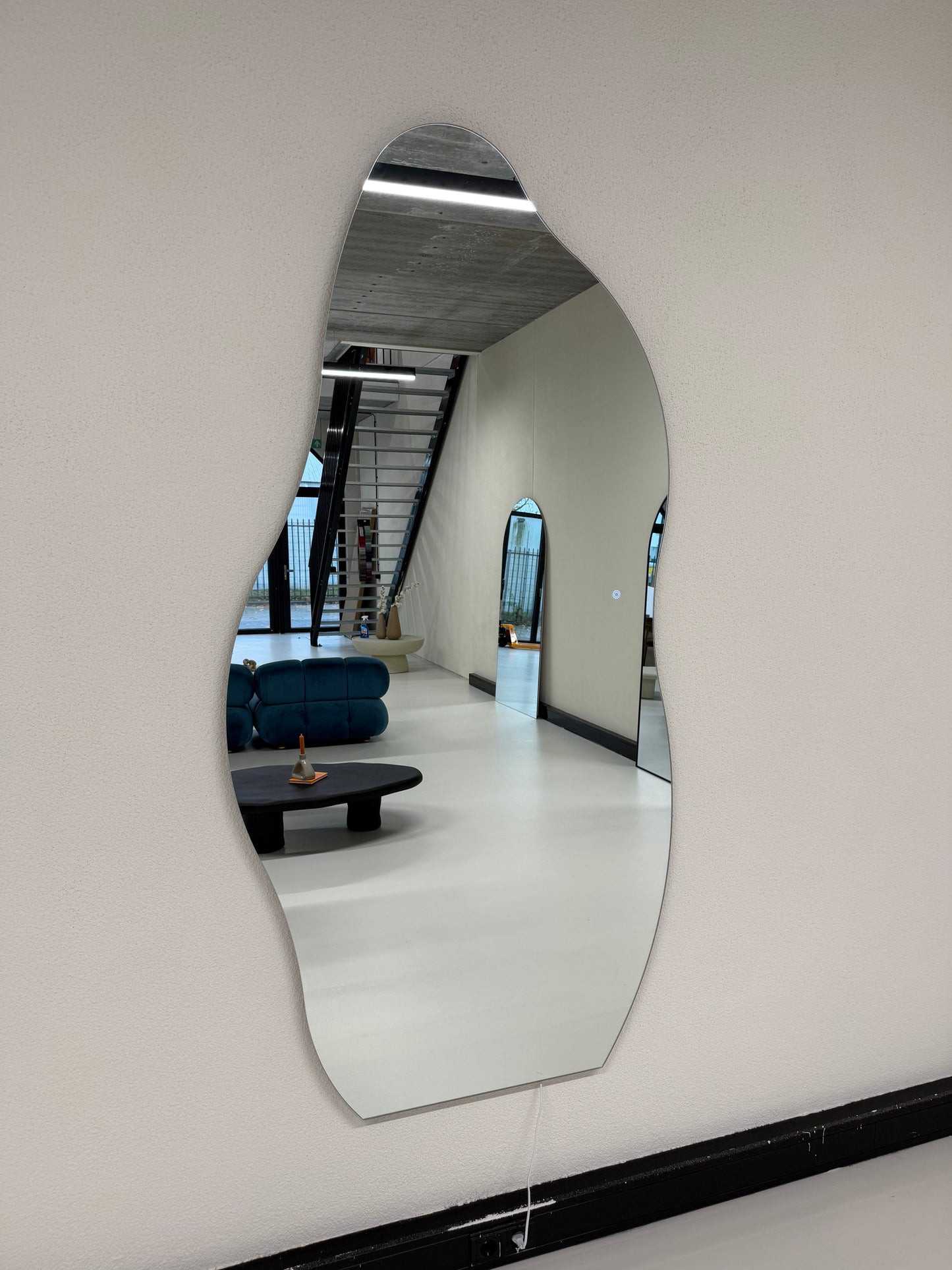 Yves Wall Mirror with Integrated LED Lighting - 200cm x 100cm Mirrorum